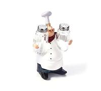 Wandisy Cadeaux de mai Décor à la Maison Mignon Chef Statue Ornements Vintage Cuisine Restaurant Résine Artisanat(#A)
