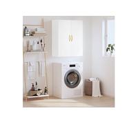 Wandkast 69,5x34x90 cm wit828404