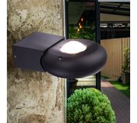 Wandlamp Wandleuchte Extérieur Globo Up & Down 2 flammes IP44 LED Gris Clair