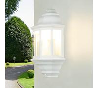 Wandleuchte Extérieur Verre Aluminium E27 IP44 Blanc Jardin Maison Maritime