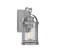 Wandleuchte Extérieure Elstead Lighting Argent Verre IP44 1x E27H 28,9 cm