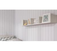 Wandregal Angel Wandboard 118cm Blanc Chêne Clair 3 Étagères MDF/Spanplatte