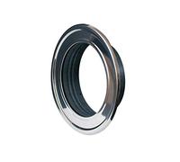 Wandrosette Wandflansch Rosette Ø 125 mm 12,5 cm RMN chrom rostfrei Flansch Alu-Flex-Rohr Thermoflex Flexrohr Aluflex Metallflansch Edelstahl Hitzebeständig
