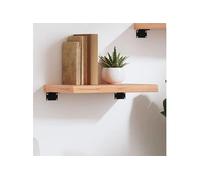vidaXL Étagère murale marron clair 40x20x4 cm bois chêne massif traité