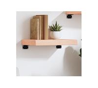 vidaXL Étagère murale 40x20x6 cm bois de chêne massif non traité Marron