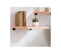 vidaXL Étagère murale 40x60x(2-4) cm bois de chêne massif non traité Marron