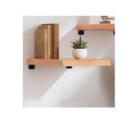 vidaXL Étagère murale marron clair bois chêne massif traité
