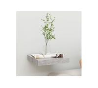 vidaXL Wandschap zwevend 23x23,5x3,8 cm MDF betongrijs326588 Gris G