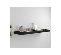 vidaXL Étagère Murale Flottante Noir 80x23,5x3,8 cm