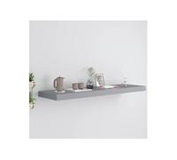 vidaXL Étagère murale flottante gris 90x23,5x3,8 cm MDF