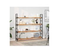 vidaXL Étagères flottantes 2 pcs 120x20x4 cm acacia massif à l'huile Marron