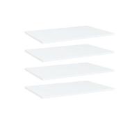 vidaXL Panneaux de bibliothèque 4 pièces 60x40x1,5 cm Bois d’ingénierie Blanc