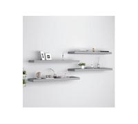 vidaXL Étagères murales flottantes 4 pcs gris 90x23,5x3,8 cm MDF