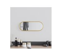 Wandspiegel 40x15 cm ovaal goudkleurig348195