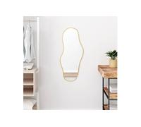 vidaXL Miroir mural de maquillage 348261 - Doré 80x35 cm