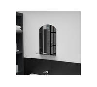 vidaXL Miroir mural étagère 30x50 cm Verre trempé