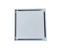 WANGBINGXING Siphon De Sol Drain de Douche en Laiton Sol Salle Bain Insert carrelage carré 100X100(White)