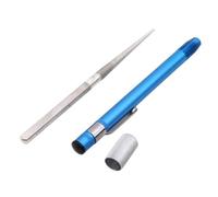 WANG iguiseur de Couteaux Portable Crayon Diamant Abrasif pour Couteaux de Cuisine Dentelés Chasse Couteaux de Cuisine Bleu