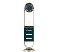 WANGHAI-666 Horloges Grand-père Horloge de Sol avec tiroirs, Style américain Moderne, silencieuse, rétro, Cloche Verticale, casier à vin, Horloge Grand-père, décoration d'intérieur, Mouvement Quartz