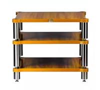 wanghaiyanBD Étagère audio HiFi à 3 niveaux en bois massif avec amplificateur de haut-parleur, meuble TV avec étagères de rangement pour composants audio et vidéo