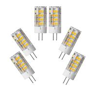 WANGPEI Ampoules G4 LED 5W(Halogène Équivalent 50W) Blanc Chaud 3000K 500Lumen AC220-240V Angle de Faisceau 360 ° Économie D'énergie G4 Lampe Pas de Dimmable(Paquet de 6) [Classe Énergétique A++]