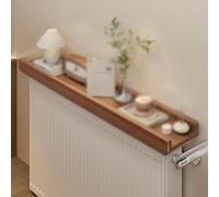 WANGRUIERHA Tablette de Radiateur en Bois, Etagere Radiateur Mural pour la Maison, Armoire de Routeur, Convient pour Le Salon, la Chambre, Le Couloir, Le Bureau(Brown,120x15x4cm/47x6x1.6in)