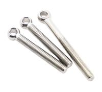 WANGSHAOWEI Anneau De Levage Boulon à œil articulé en Acier Inoxydable 304 M5 M6 M8 M10 M12 Piton INOX(100mm,M5 5pcs)