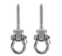 Wanheart Lot de 2 crochets de balançoire en acier inoxydable pour fauteuil suspendu, hamac et balançoire, support rotatif pour poutres en bois et plafond