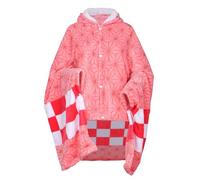 WANHONGYUE Demon Slayer Kamado Nezuko Couverture à Capuche, Sweat à Capuche Anime Cosplay Manteau en Polaire Cloak Cape Unisexe, 100 * 160 cm