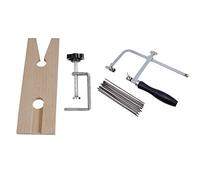 Wanjorlay 1 ensemble professionnel de scie de bijoutier ensemble d'outils de scie cadre de scie 144 lames en bois broche pince bois métal bijoux aussi