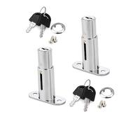 WANLIAN Serrure Meuble à Porte Coulissante,serrures tiroir en alliage zinc | 40 mm long,cylindre 19 mm diamètre,à pêne avec cylindre pression pour portes coulissantes bureau,armoire,2 pièce