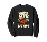 Wanna Rub My Butt Funny Grill Master Shaker pour Barbecue Sweatshirt