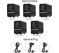 WANPTEK Alimentation DC de banc Variable 120V 3A Affichage numérique Ajustable Alimentation régulée à découpage CV CC avec stockage de données, interrupteur de sortie, port de charge rapide USB, alarm
