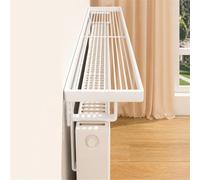 Wansiman Cache-radiateur pour couloir, étagère multifonction au-dessus du radiateur, dissipation de la chaleur respirante, prévention de la poussière, pour chambre, couloir, cuisine, buanderie, salle
