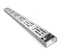 Wansiman Caniveau Étroite en Acier Inoxydable, Kit de Canal de Drainage | Résistance à la rouille, Pour Terrasse, Balcon, Jardin, Allée, Cour