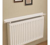 Wansiman Étagères de radiateur pour la circulation de la chaleur, étagère décorative au-dessus du radiateur, protection contre la poussière et la fumée, s'adapte à la plupart des radiateurs à panneau