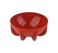 Waoclowr 1 moule en silicone demi-sphère en forme de dôme - Moule à gâteau en silicone - 18,5 x 18,5 x 8,1 cm - Rouge brique