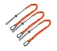 Waoclowr Lot de cordons à outils avec mousqueton, absorbant les chocs et | La bande élastique en nylon avec mousqueton en aluminium permet de bouger librement et sécurise les tournevis, pinces