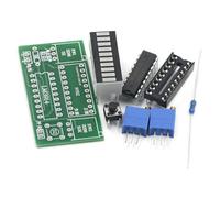 Waoclowr Module d'indicateur de capacité de batterie LM3914-10 segments | Affichage de précision LM3914 : tension analogique détectée avec précision, plage réglable, indicateur de barre LED clair
