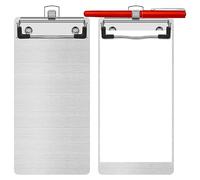 Waoclowr Porte-bloc avec porte-stylo - 10,4 x 21,5 cm - En aluminium | Fabriqué en aluminium de qualité supérieure de 1 mm, il se distingue par sa surface lisse, résistant aux chocs et à faible