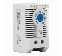 Waoclowr Thermostat de régulation de la température Tête de commutation ABS | Tête de contact encliquetable, plage de température de -45 à 80 °C, 60 x 33 x 43 mm, IP20, ABS, DINRail.