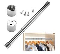 Wardrobe Tringle à Vêtements Extensible,31-51 cm Barre de Penderie en Acier Inoxydable Réglable Tringle à Vêtements Extensible Barre de Penderie Évolutif pour Salle de Bain, Placard, Armoire