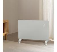 WARM CRYSTAL 2000W - Convecteur Électrique En Verre WiFi Avec Roulettes. Basse Consommation