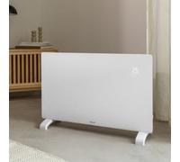 WARM CRYSTAL 2000W - Convecteur Électrique En Verre WiFi Sans Roulettes. Basse Consommation