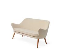 Warm Nordic Canapé Dwell Canapé 2 places tissu barnum 24 cream. pieds en chêne fumé