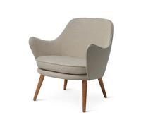 Warm Nordic Chaise lounge Dwell Barnum 2 sand-pieds en chêne fumé