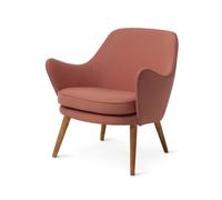 Warm Nordic Chaise lounge Dwell Hero 511 blush-pieds en chêne fumé