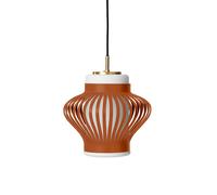 Warm Nordic Suspension Opal Lamella rusty red. opale sablée