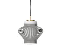Warm Nordic Suspension Opal Lamella sky grey. opale sablée