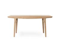 Warm Nordic Table à manger Evermore avec 2 rallonges de 45 cm chacune Natural oak. 160 cm
